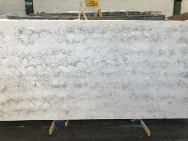 Titanium White Leather Quartz Worktop STW TITAWH