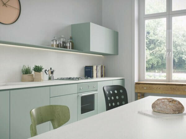 Intense White Caesarstone Quartz Worktop CAE INTWHI