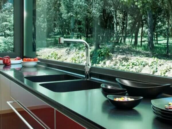 Tebas Black18 Silestone Quartz Worktop SS TABABL