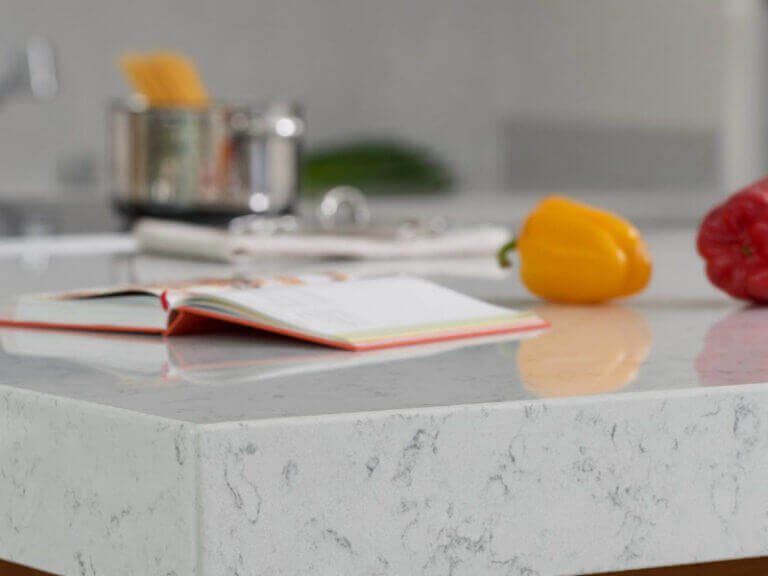 Technistone Noble Carrara Quartz Worktop TE NOBCAR