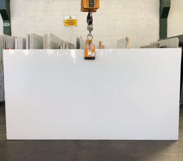 White quartz slab Bianca Stella