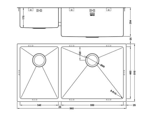 ZENDUO15 340 550U XXL DEEP