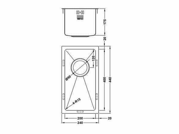 ZENUNO15 200U line drawing